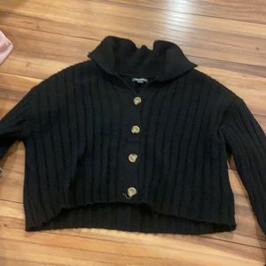 Black cardigan